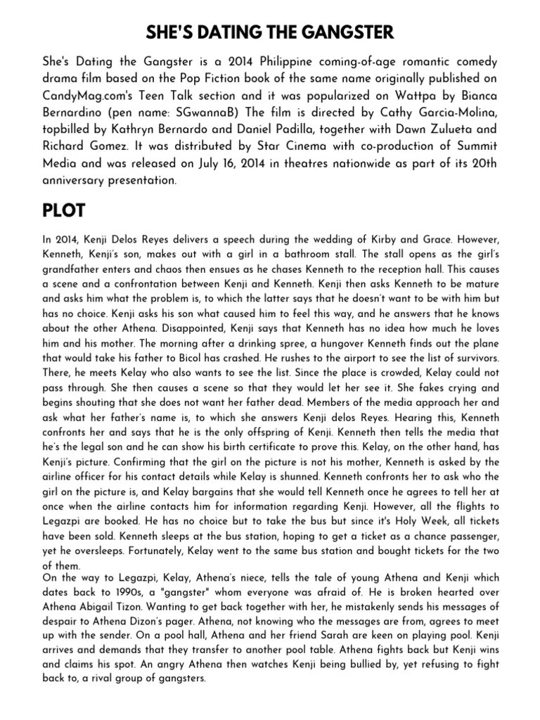 She's Dating the Gangster Overview PDF