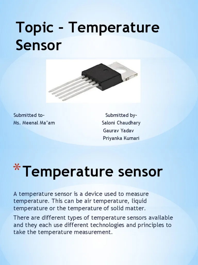 Topic Temperature Sensor PDF Thermocouple Electrical Resistance