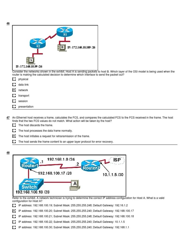 Cisco Networking Academy Program - CCNA1 3.1.1 FINAL EXAM #2 | PDF