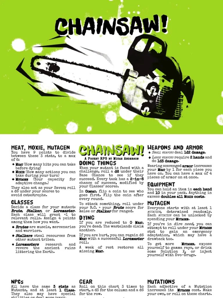 CHAINSAW | PDF