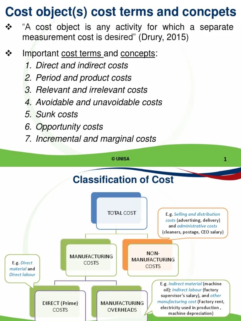 Cost Objects and Classification PDF Cost Management Accounting
