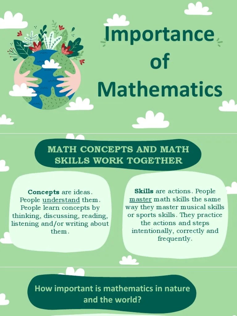 Importance of Mathematics PDF Teaching Mathematics Science