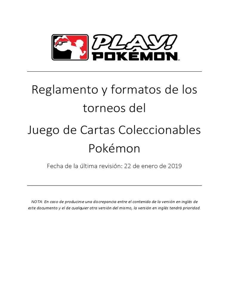 Pokémon TCG Rules & Formats PDF Dado Pokémon