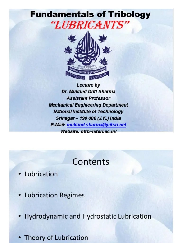 Lubricants and Types of Lubricants PDF Motor Oil Lubricant