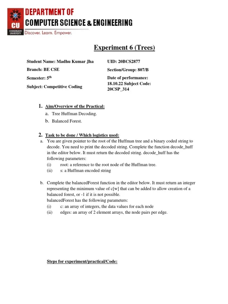 Worksheet Exp 6 CC LAB Jha PDF String Science) Subroutine