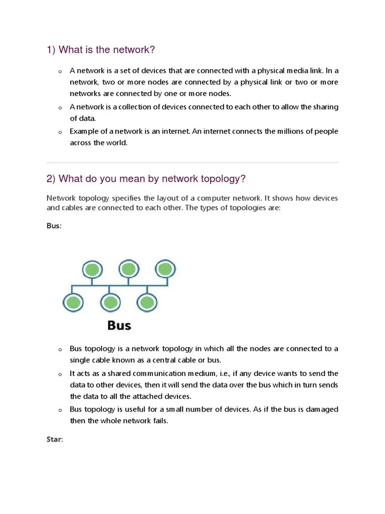 (Java Point) Networking Interview Question PDF Osi Model Network