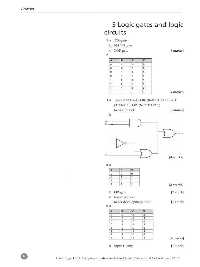 3 Logic gates and logic circuits PDF Logic Gate Information Age