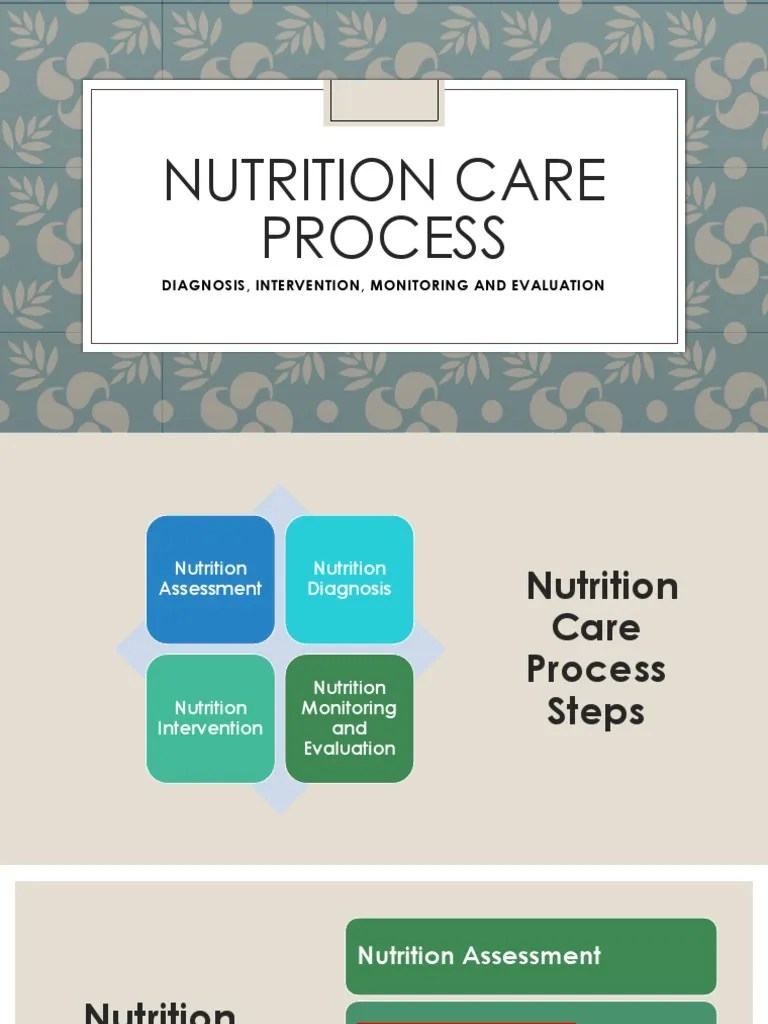 NUTRITION CARE PROCESS PDF Dieting Medical Diagnosis
