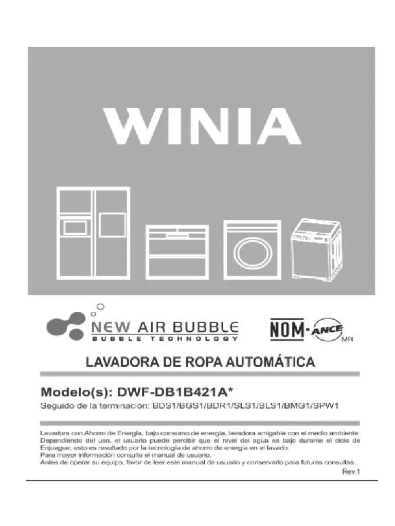 Manual Lavadora | PDF