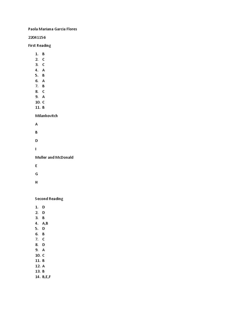 Reading Diagnostic Test PDF
