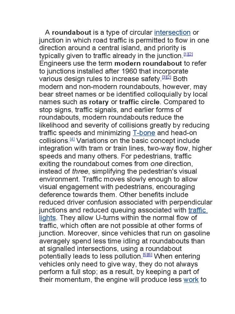 The Advantages of Modern Roundabouts Over Other Intersection Types