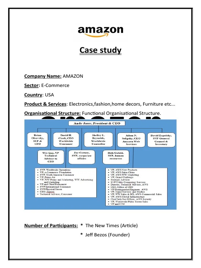 Amazon Case Study PDF Employment Employee Retention