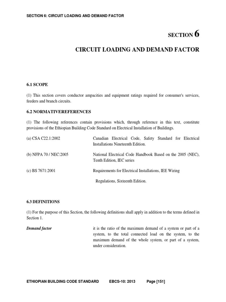 Lighting Circuit Loading and Demand Factor PDF