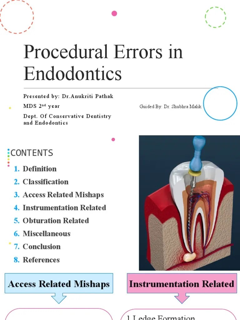 Seminar 9 (Procedural Errors in Endodontics) PDF