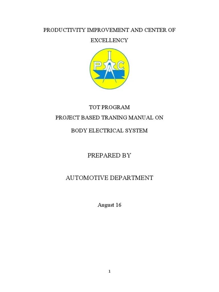 Body Electrical System | PDF | Electrical Connector | Switch