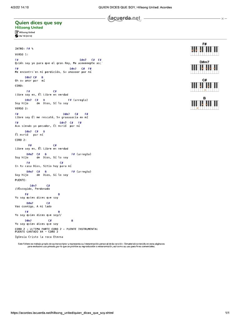 Quien Dices Que Soy PDF