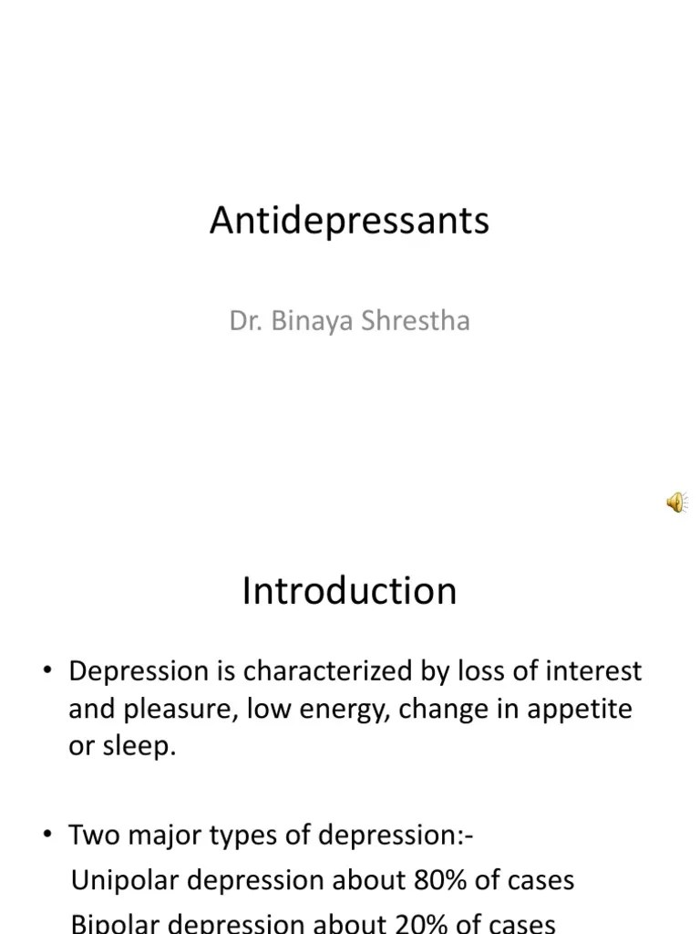 Antidepressants PDF