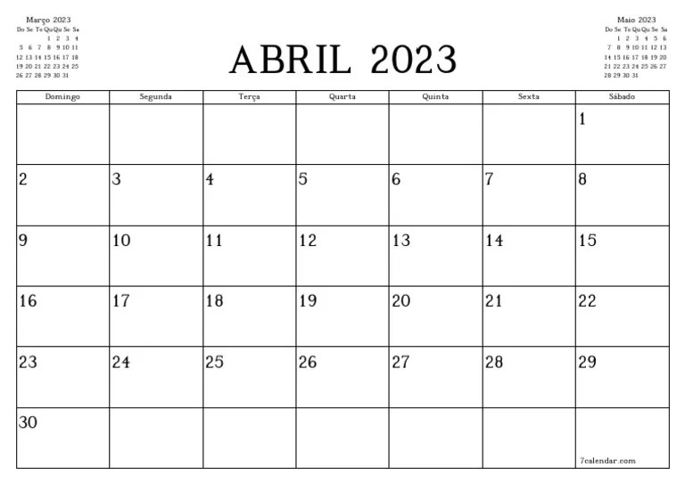 Calendar 4 2023 L A4 7calendar PDF