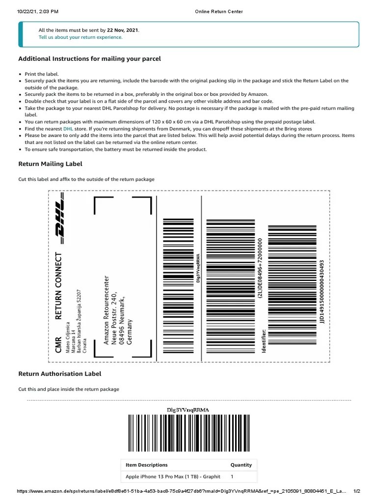 Online Return Center 1 PDF