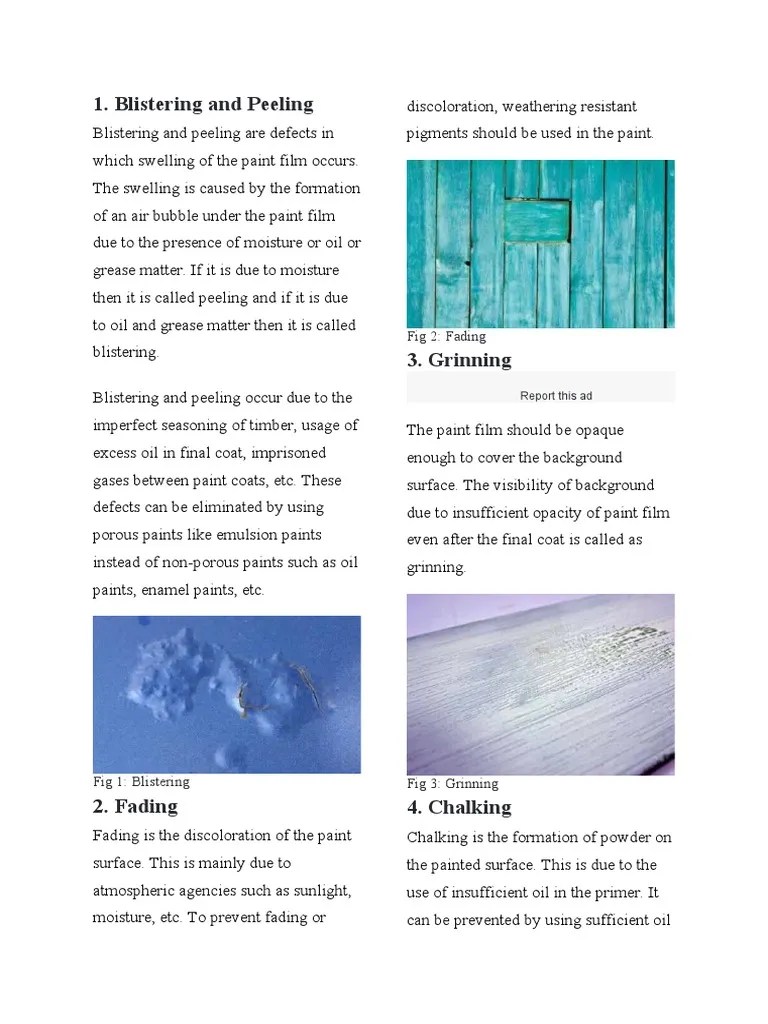 Common Paint Defects and Their Causes PDF Paint Industrial Processes