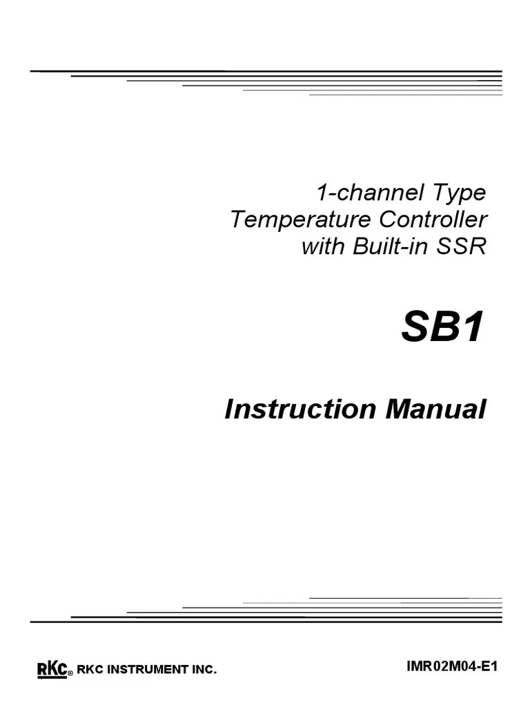 Temp. Controller Mannual | PDF