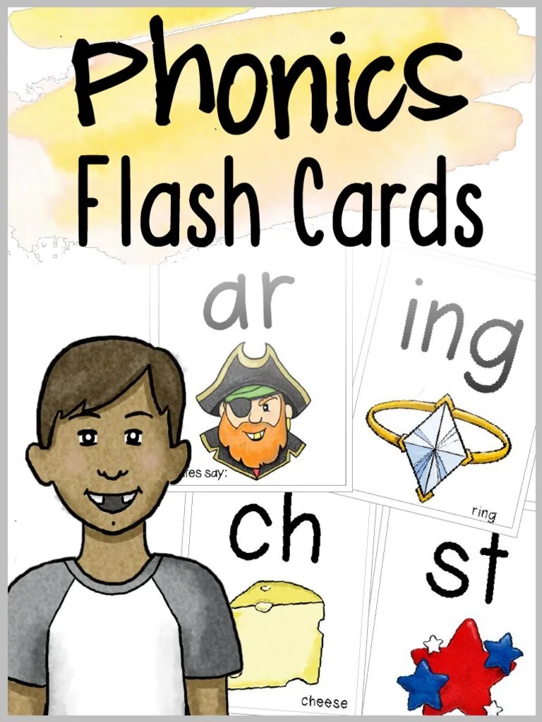 Phonics Flash Cards PDF Phonics Linguistics