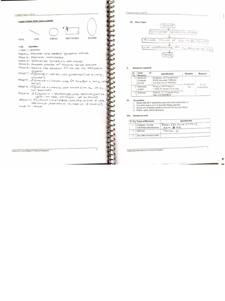 Computer Graphics Lab Manual Answer PDF