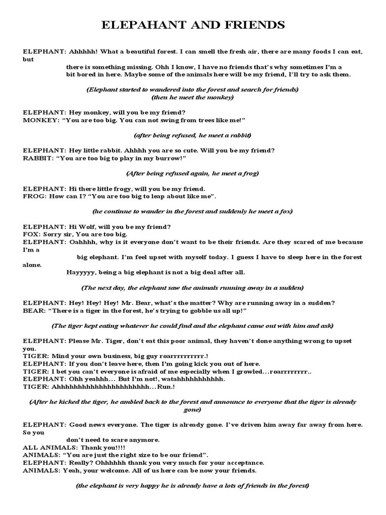 Puppet Show Script PDF