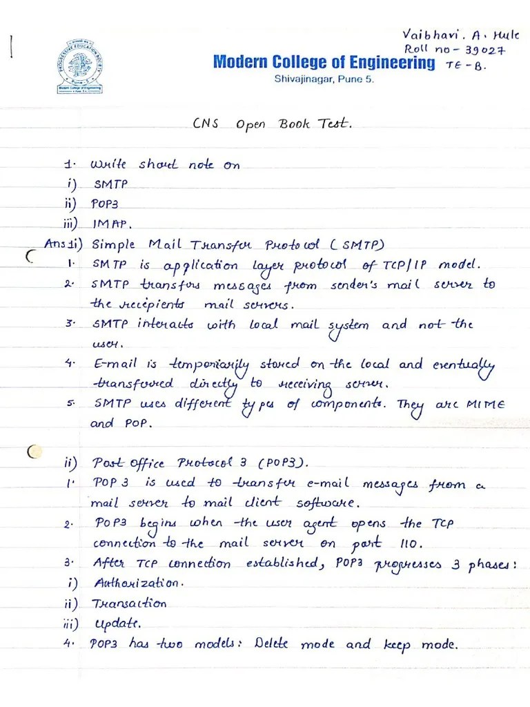 CNS Open Book Test PDF