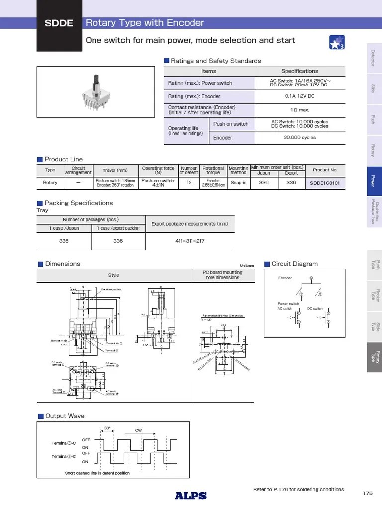 SDDE1C0101 | PDF | Switch | Soldering