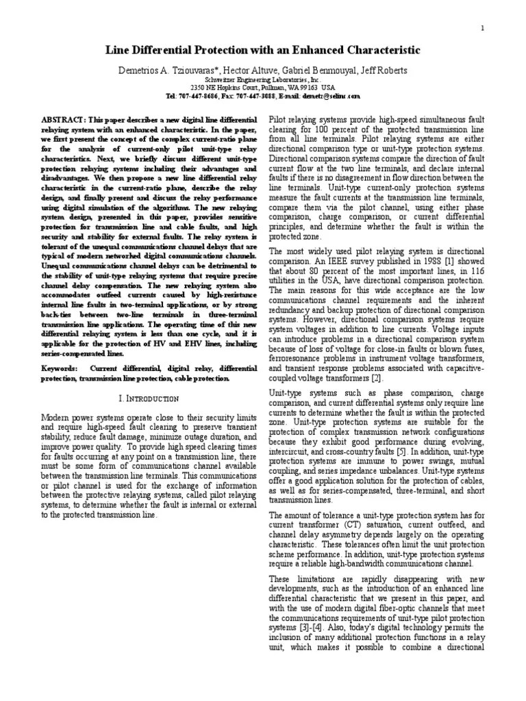 6135 Line Differential Protection With An Enhanced Characteristic PDF