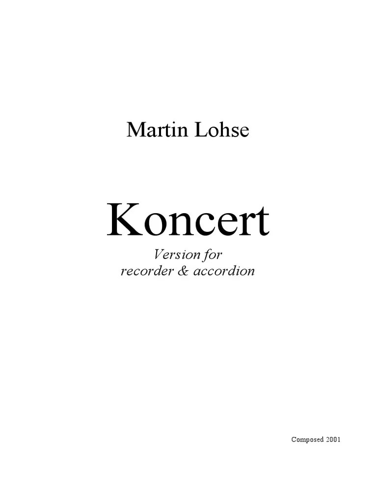 Lohse Koncert FL Dolce&Acc. PDF