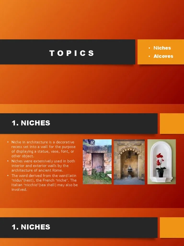 NICHE AND ALCOVE PDF