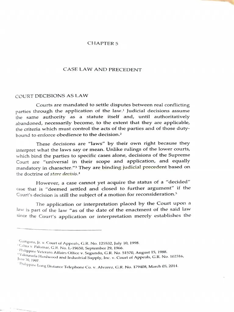 Case Law Precedent PDF