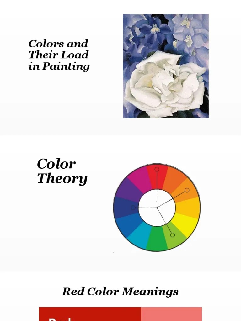 Colors and Their Load in Painting PDF