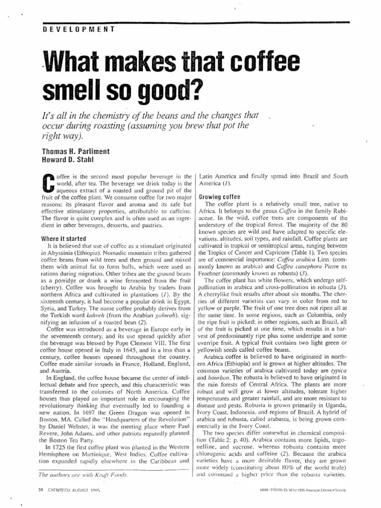 What Makes That Coffee Smell So Good