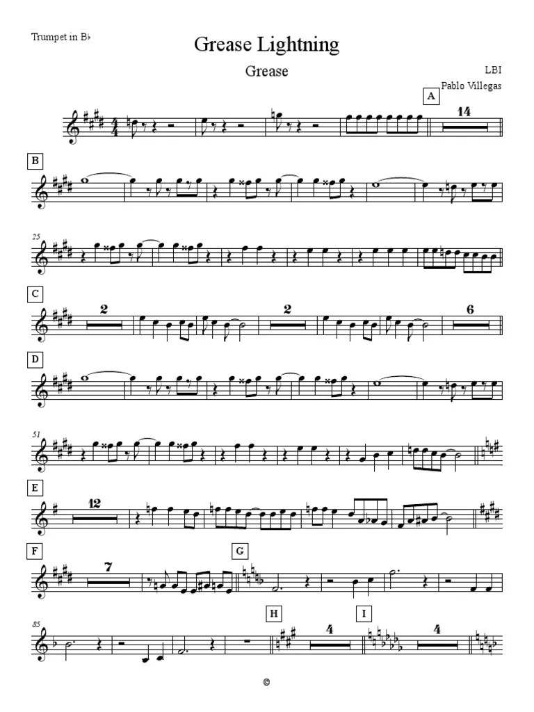 Grease Lightning PDF