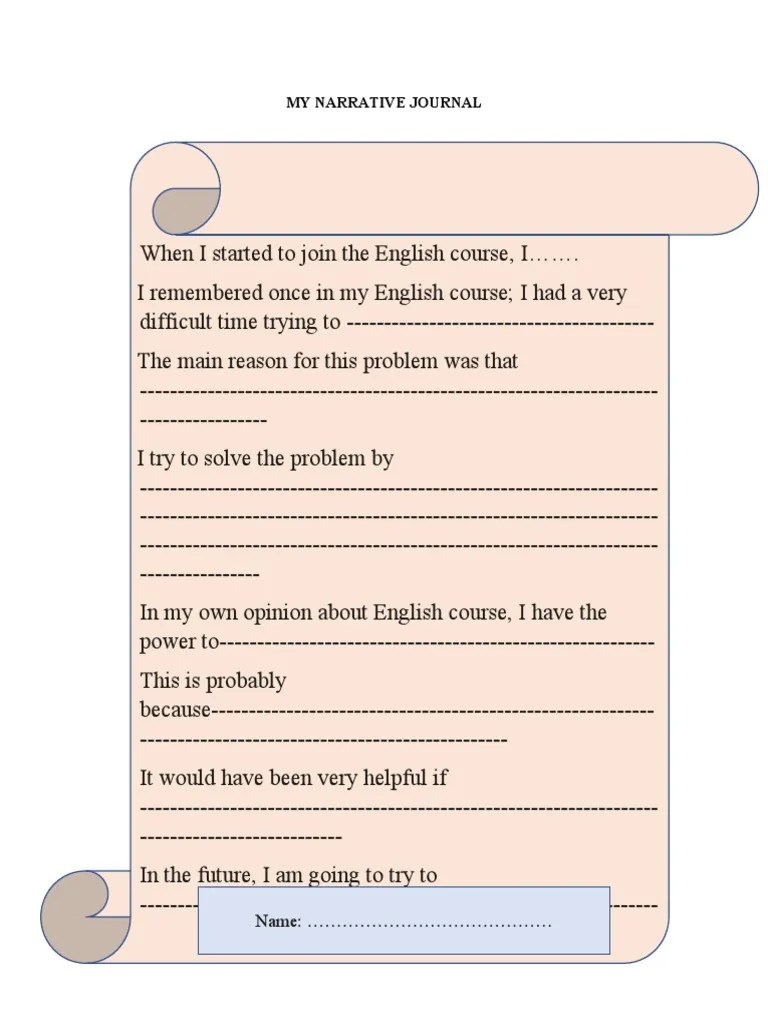 NARRATIVE JOURNAL PDF