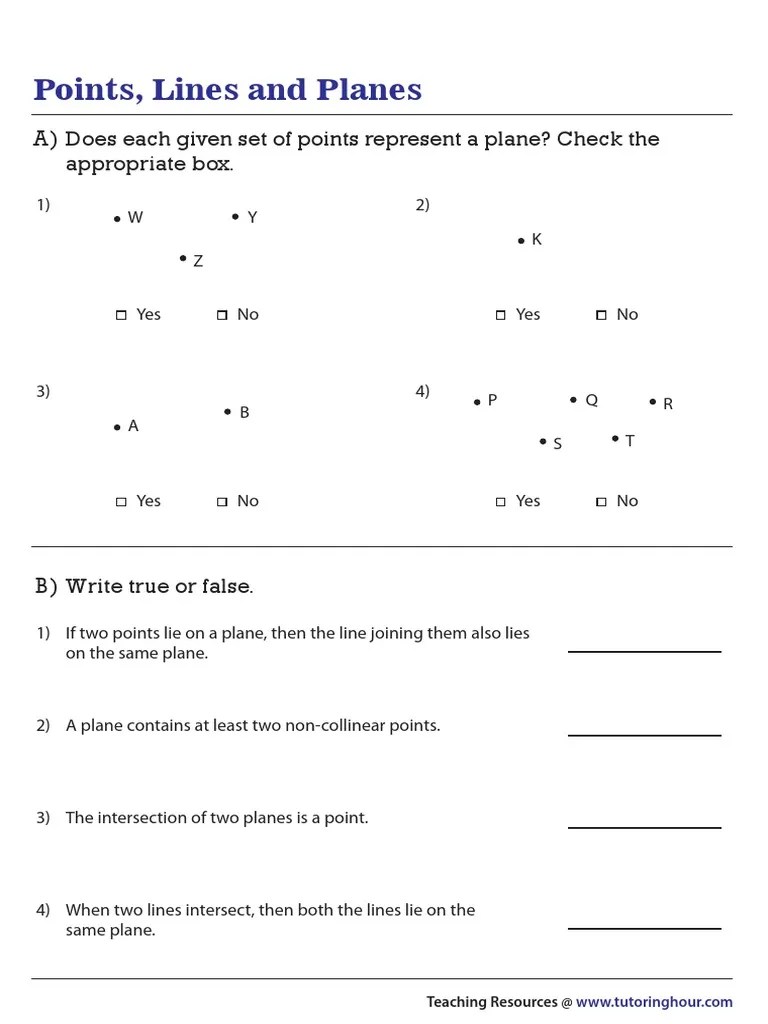 Planes | PDF | Geometry | Elementary Geometry