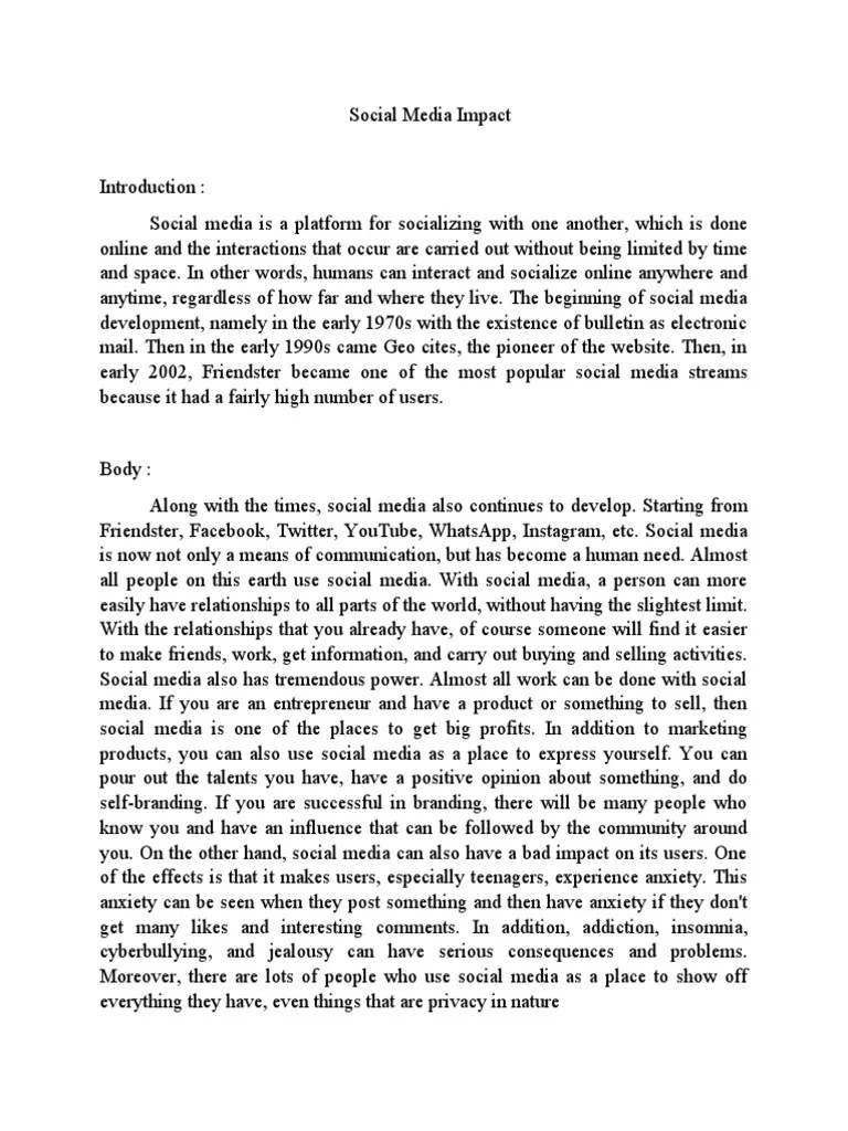 Social Media Impact 2 PDF Social Media Popular Culture & Media