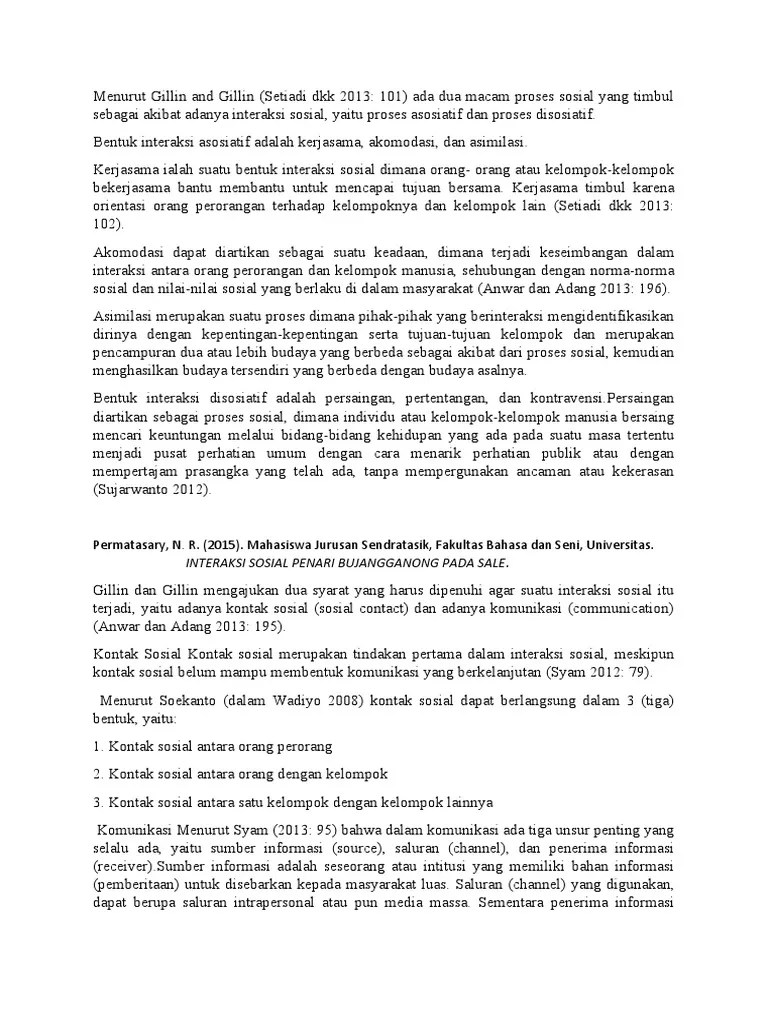 Bentuk Interaksi Sosial (Asosiatif Dan Disosiatif) Dan Membangun