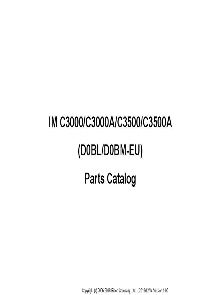 IMC 3000 Parts Catalog PDF Equipment Computing