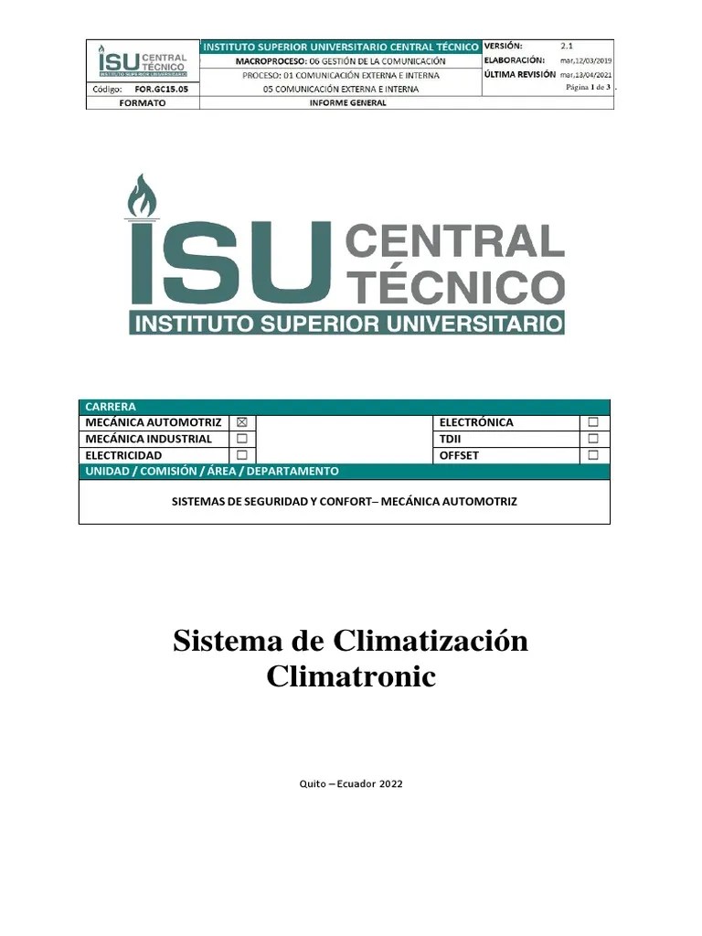 Diagrama Sistema de Climatización Climatronic | PDF | Máquinas | Bienes