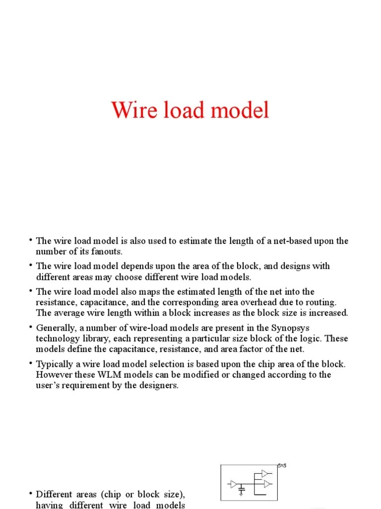 Wire Load Model PDF Computing Computer Engineering