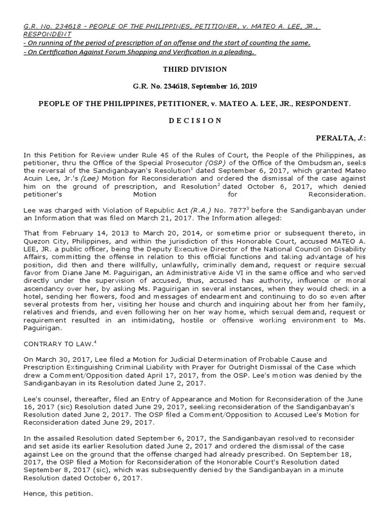 Criminal Law Cases PDF Defamation Statute Of Limitations