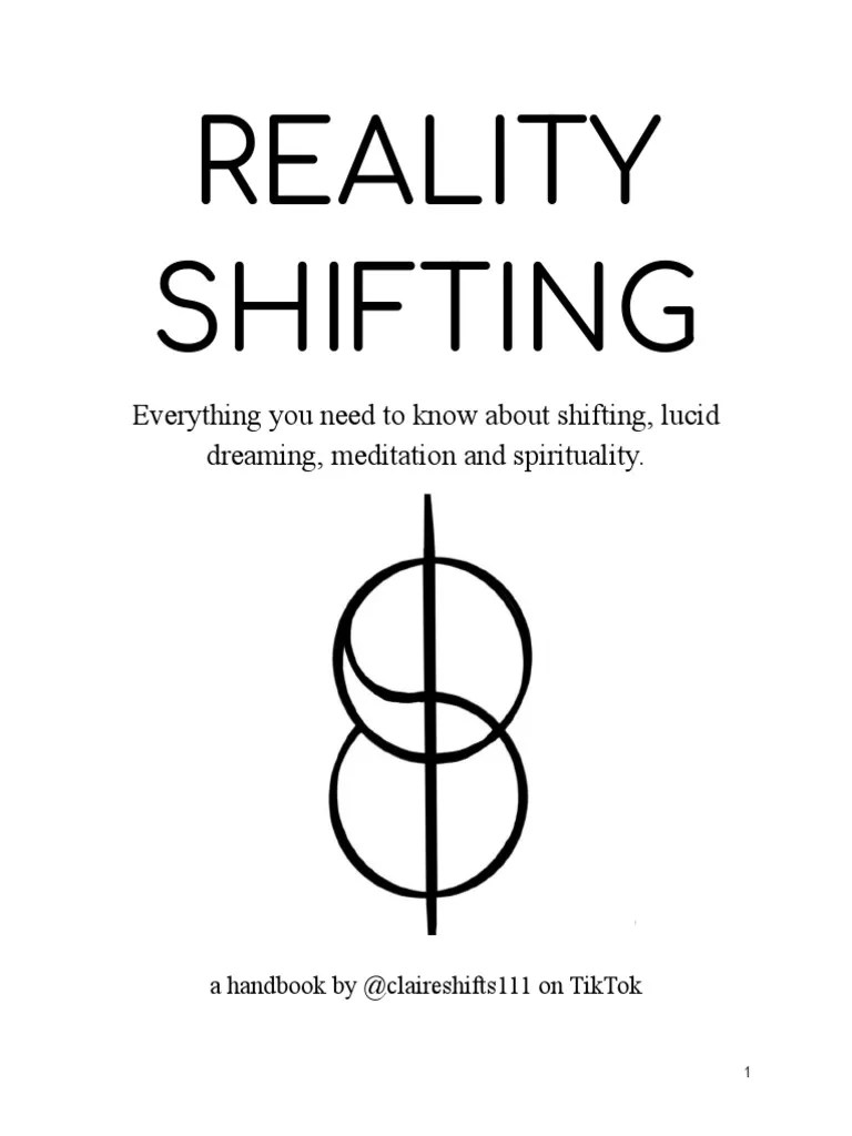 Reality Shifting Handbook PDF Dream Lucid Dream