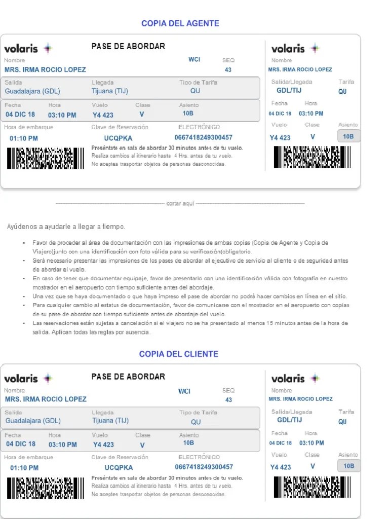 Volaris CheckIn Irma Rocio Reg PDF