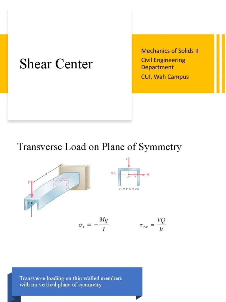 Shear Center PDF