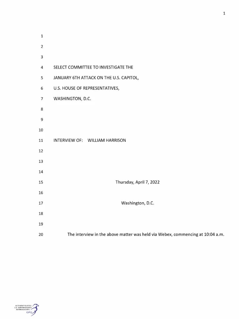 William B. Harrison Transcript PDF