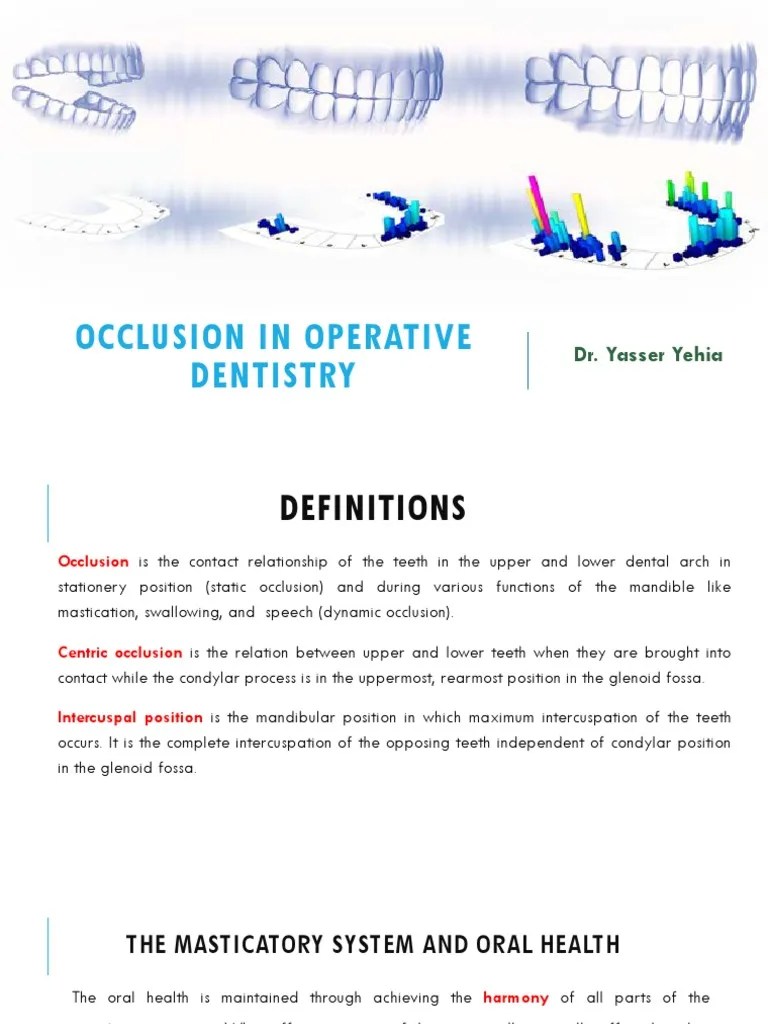 6.occlusion in Operative PDF Health Sciences Dentistry Branches